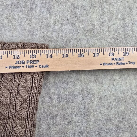 Lot of Womens Knitted Infinity Scarf Acrylic Beige Fringe Detailing Tassels - Picture 4 of 14